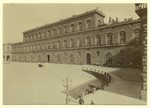The Piazza de' Pitti and the Façade of the Pitti Palace in Florence