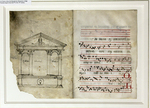 Gradual Leaf with Architectural Plan for an Altar