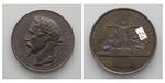 Napoleon III Era Zinc Commemorative Medal by E. A. Dudine