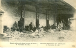 Wounded Germans in the School Yard at Varreddes