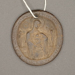 Two-Sided Wooden Pendant Medallion