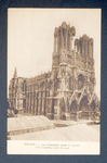 Photographic postcard of Reims Cathedral