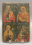 Icon with Four Images of the Mother and Child