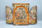Triptych with Mary, Christ, and Saints