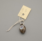 Pendant Egg with Painting of Roses and Inscription