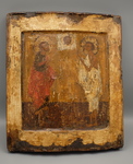 Icon with Saints Procopius and John of Ustyug, "Fools for Christ"