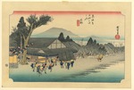 Ishibe, no. 52 from the series Fifty-three Stations of the Tokaido Road by Utagawa Hiroshige