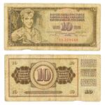 National Bank of Yugoslavia 10 Dinara Note