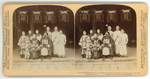 A high caste Chinese Family - The Mandarin (Mayor) of Kinkow--his young wife, sons and daughters