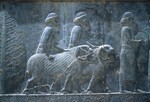K.042 Cilicians with two rams, Delegation 8, Eastern Stairway by Denis Baly