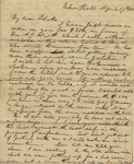 Letter from Buffalo, New York to Leonard Blake in Gambier, Ohio