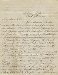 Letter from Buffalo, New York to Leonard Blake in Gambier, Ohio