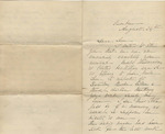Letter from Buffalo, New York to Leonard Blake in Gambier, Ohio