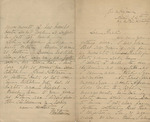 Letter from Buffalo, New York to Leonard Blake in Gambier, Ohio