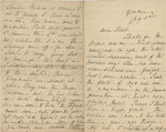 Letter from Buffalo, New York to Leonard Blake in Gambier, Ohio