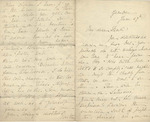 Letter from Buffalo, New York to Leonard Blake in Gambier, Ohio
