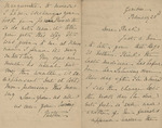 Letter from Buffalo, New York to Leonard Blake in Gambier, Ohio