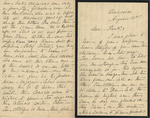 Letter from Buffalo, New York to Leonard Blake in Gambier, Ohio