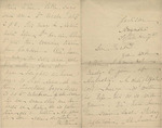 Letter from Buffalo, New York to Leonard Blake in Gambier, Ohio
