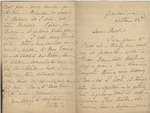 Letter from Buffalo, New York to Leonard Blake in Gambier, Ohio