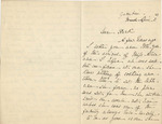 Letter from Buffalo, New York to Leonard Blake in Gambier, Ohio