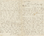 Letter from Buffalo, New York to Leonard Blake in Gambier, Ohio