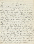 Letter from Buffalo, New York to Leonard Blake in Gambier, Ohio