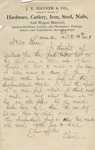 Letter from Buffalo, New York to Leonard Blake in Gambier, Ohio