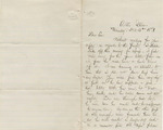 Letter from Buffalo, New York to Leonard Blake in Gambier, Ohio
