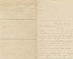 Letter from Buffalo, New York to Leonard Blake in Gambier, Ohio