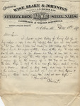 Letter from Buffalo, New York to Leonard Blake in Gambier, Ohio