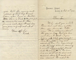 Letter from Buffalo, New York to Leonard Blake in Gambier, Ohio