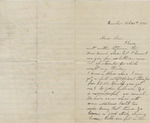 Letter from Buffalo, New York to Leonard Blake in Gambier, Ohio