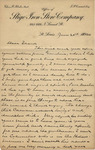 Letter from Buffalo, New York to Leonard Blake in Gambier, Ohio