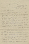 Letter from Buffalo, New York to Leonard Blake in Gambier, Ohio by Amanda S. Bond (1864-1953)