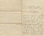 Letter from Buffalo, New York to Leonard Blake in Gambier, Ohio