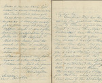 Letter from Buffalo, New York to Leonard Blake in Gambier, Ohio