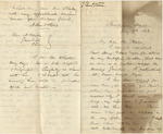 Letter from Buffalo, New York to Leonard Blake in Gambier, Ohio
