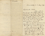 Letter from Buffalo, New York to Leonard Blake in Gambier, Ohio