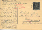Censored, Not Permitted Postcard from Abraham Schiller to Markus Schiller in Yiddish