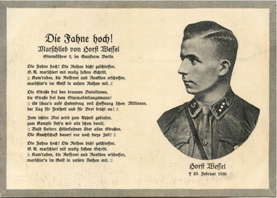 "Die Fahne Hoch [Horst-Wessel-Lied] Postcard"