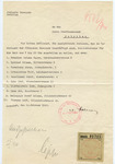 The First Ghetto: Jewish Community of Piotrkow Trybunalski (Petrikau in German) Letter