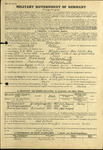 Questionnaire Completed by Captive of U.S. Army