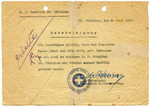 Birth Announcement from Displaced Persons Camp St. Otillien, Bavaria