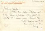 Postcard from George-Heinz Moses in Buchenwald to Leipzig