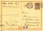 Postcard sent from Adolf Kafka in Prague, Bohemia-Moravia, to the Litzmannstadt Ghetto Mayor inquiring about a Dr. Paul Adolf Kafka