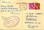 Postcard from Internment-Concentration Detention Camp in Rivesaltes, France