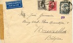 Censored Republican Air Mail Sent from Barcelona during Spanish Civil War