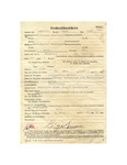 Mauthausen Camp Death Certificate