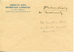 Envelope from the International Refugee Organization sent from APO 751 (Germany)